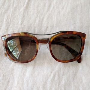 Prada square tortoise shell sunglasses